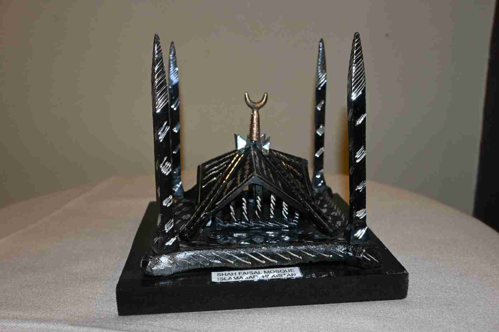 Silver Faisal mosque  model