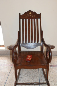 Rocking chair with shesham wood