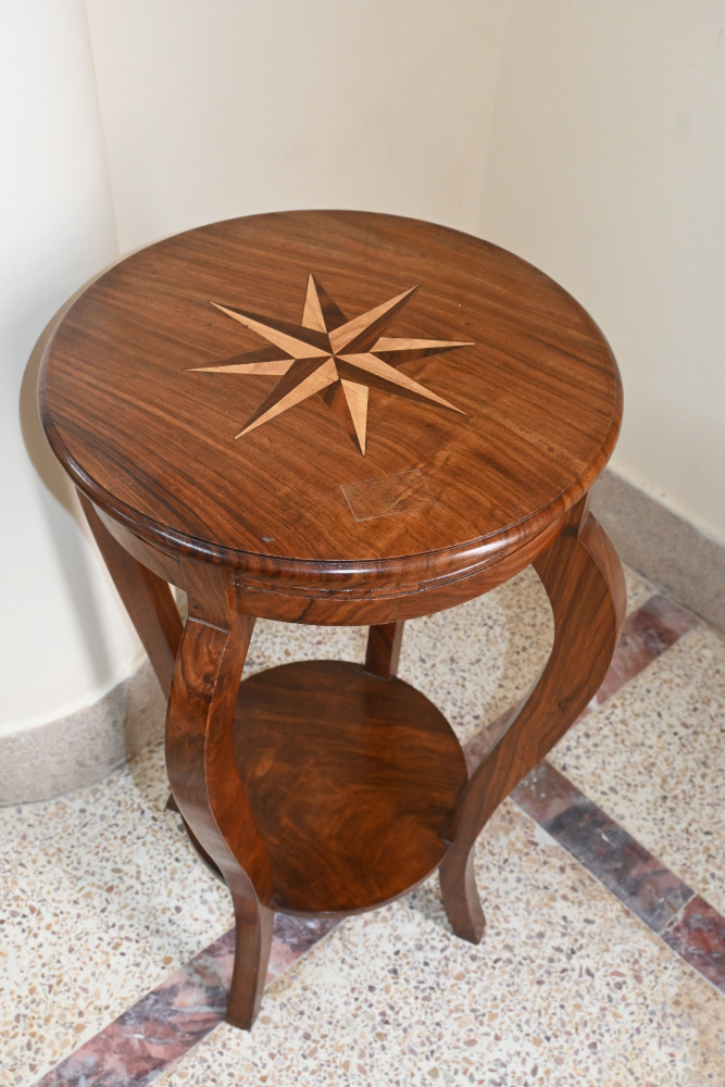 Wooden Victoria  table star design  size 15" top