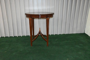 2 pieces table set size 19x24" wood to wood inlay