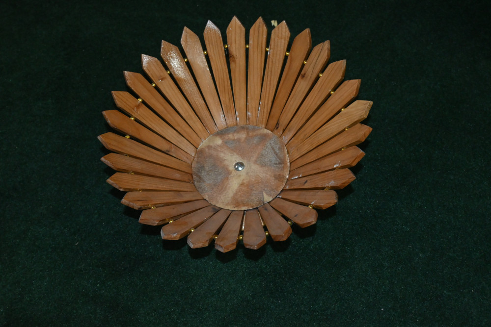Wooden fruit bowl  size 11" folding made of deodar wood