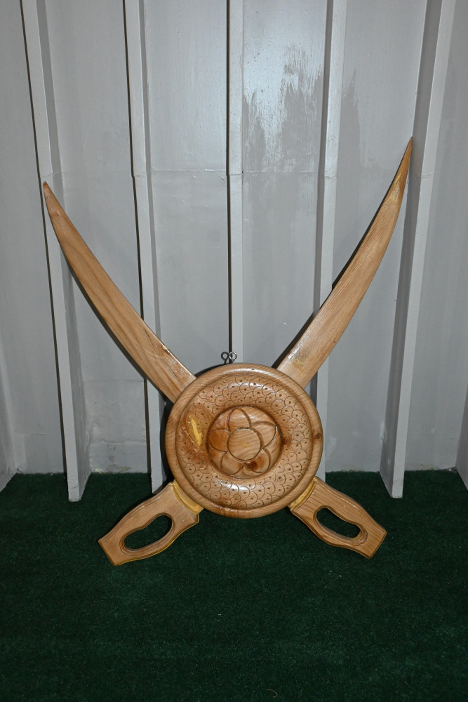 Wooden sword set  made of deodar wood