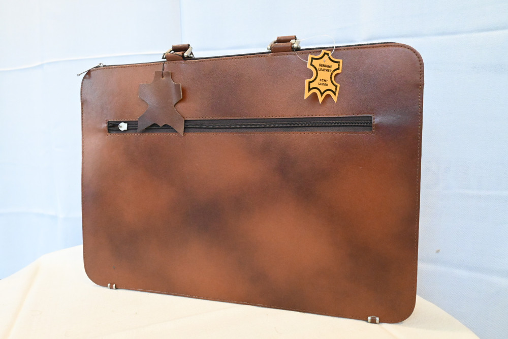 Cow leather file bag