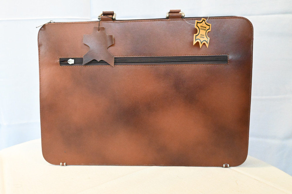 Cow leather file bag