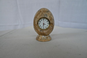 Marble /fossils table watch  size 3"