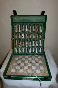 Onyx chess set size 12x12