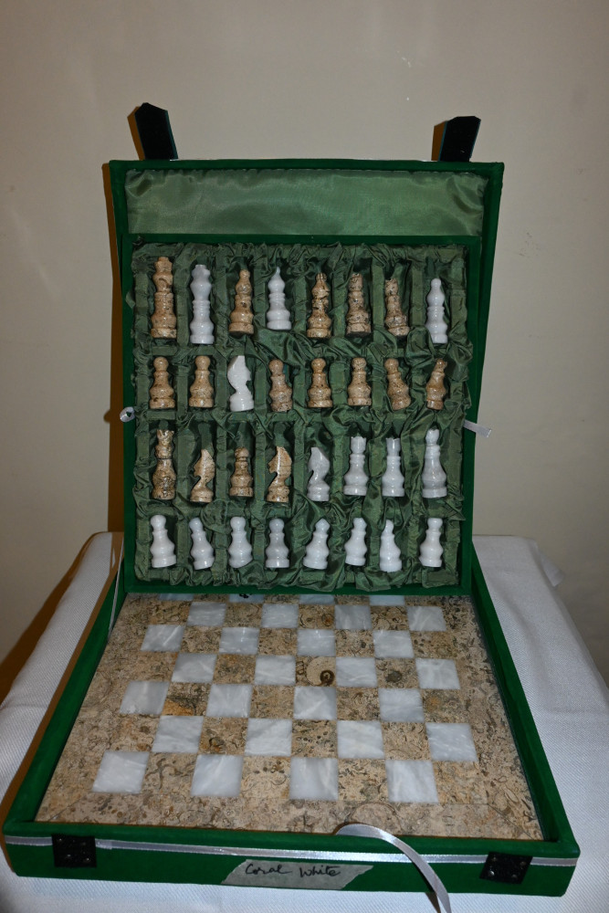 Onyx chess set size 12x12