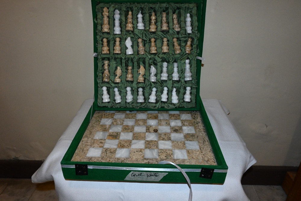 Onyx chess set size 12x12