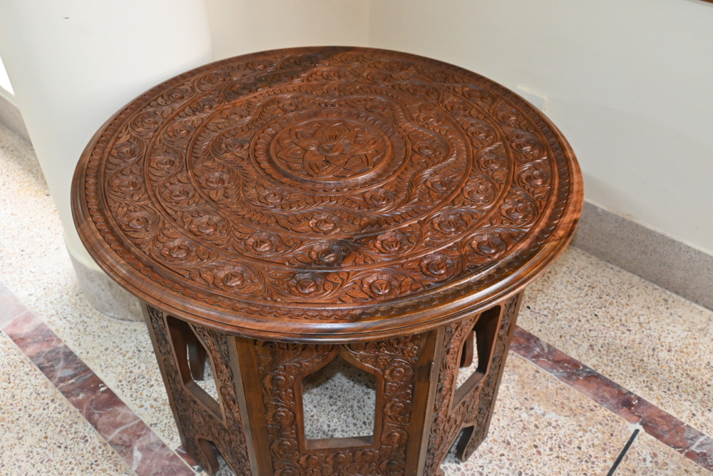 Folding table- Fully Carved