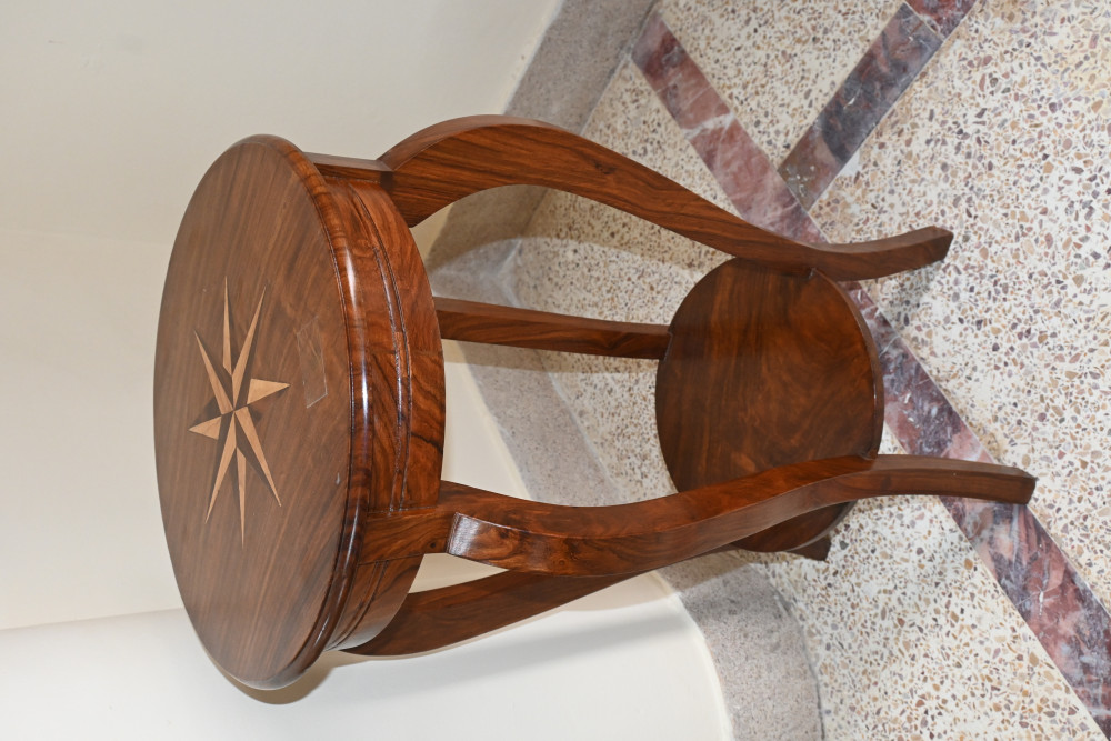 Star table with wooden inlay work- made in Rose wood