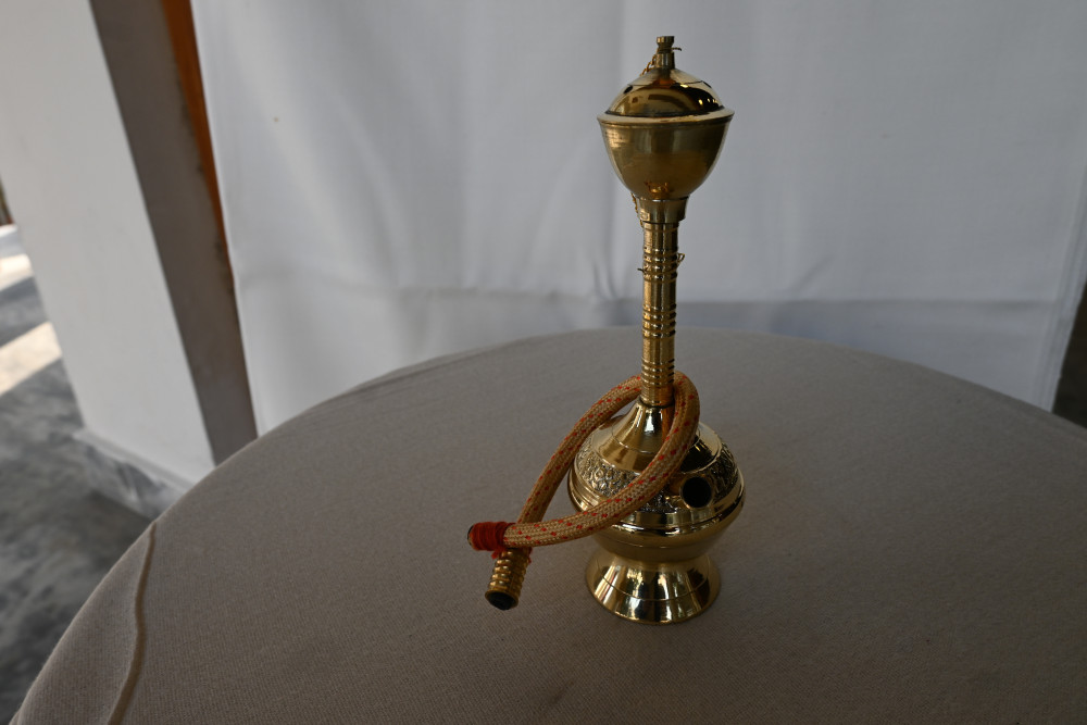 Brass Huqa Sheesha- Small