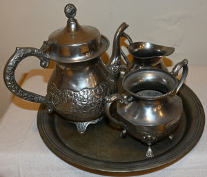 Tea Set- Antique Silver Peshawari