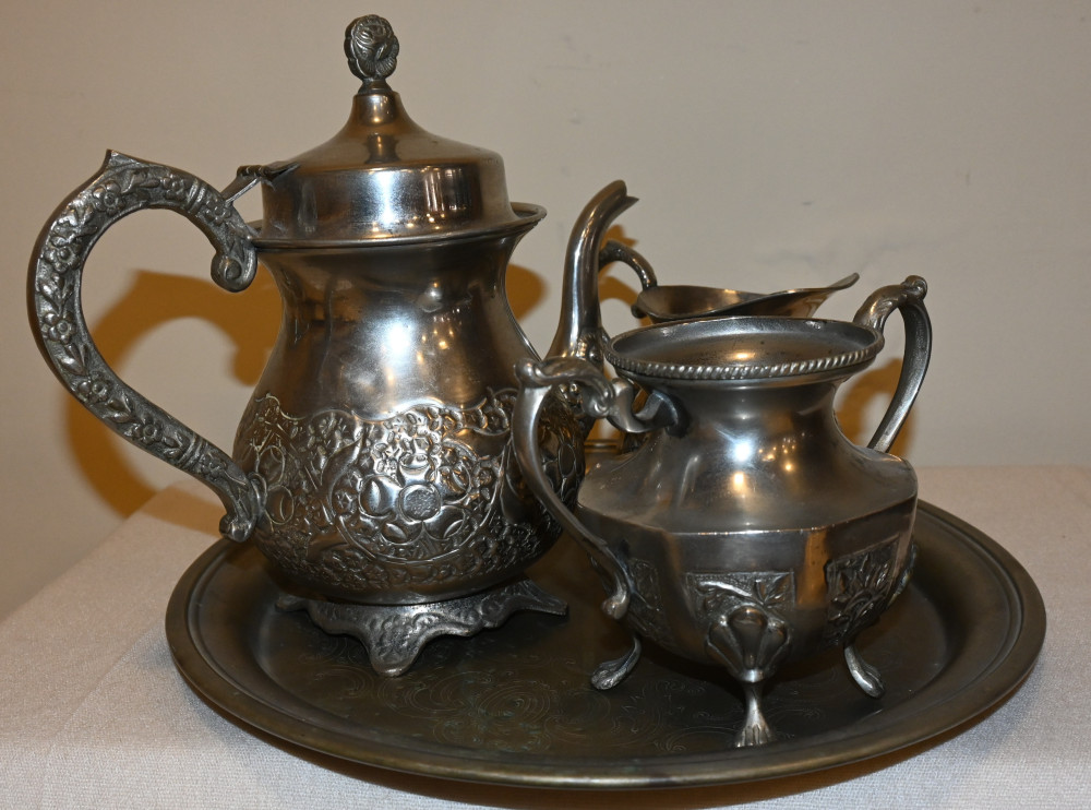 Tea Set- Antique Silver Peshawari