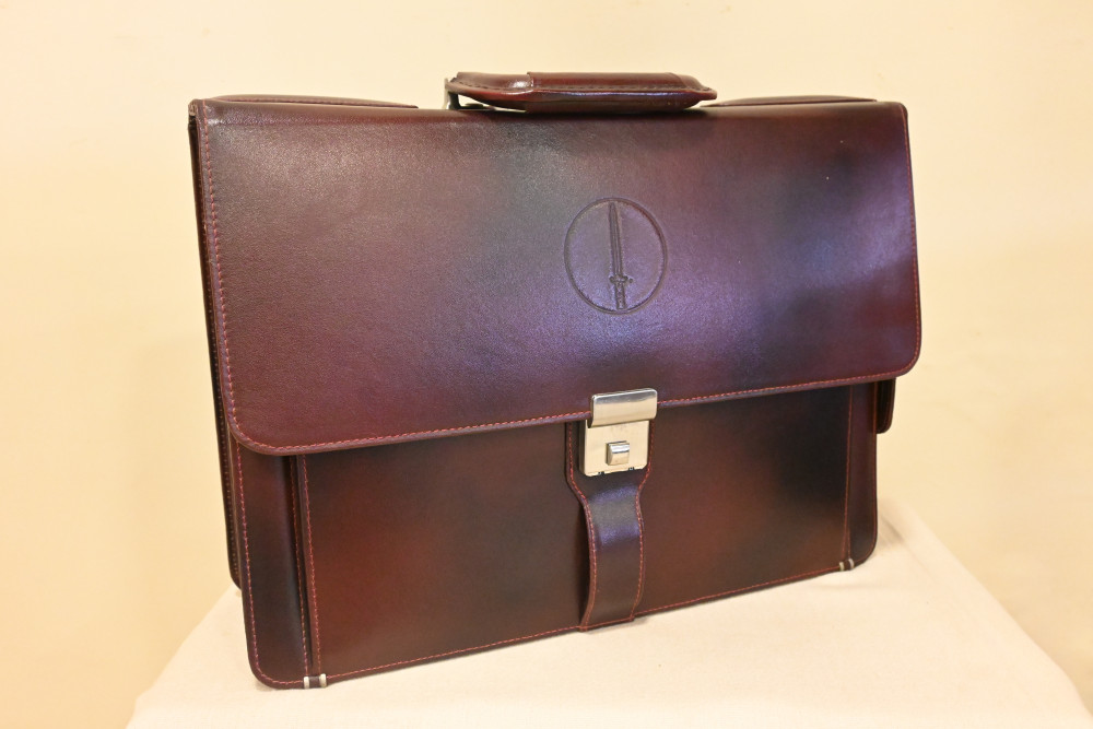 Leather Files Bag